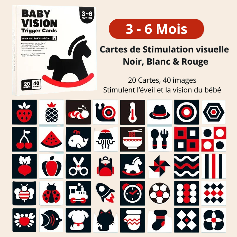 Cartes de Stimulation Visuelle –  (Haut Contraste)