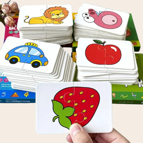 32 cartes d'illumination éducatives – puzzle d’association 32 pièces