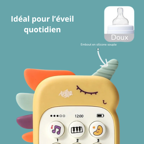 Téléphone Musical Montessori – Jouet d’Éveil & Dentition