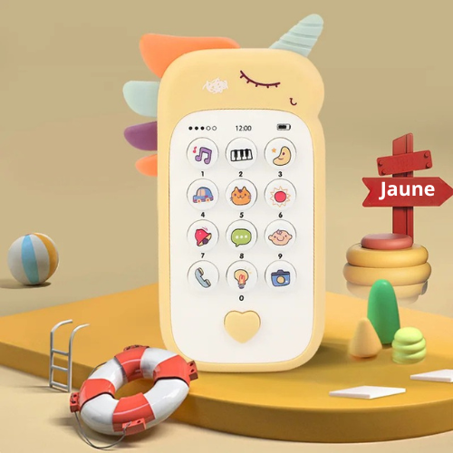 Téléphone Musical Montessori – Jouet d’Éveil & Dentition