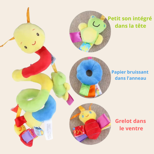 Spirale d’Activités Musicale – Jouet Suspendu pour Poussette, Lit & Siège Auto