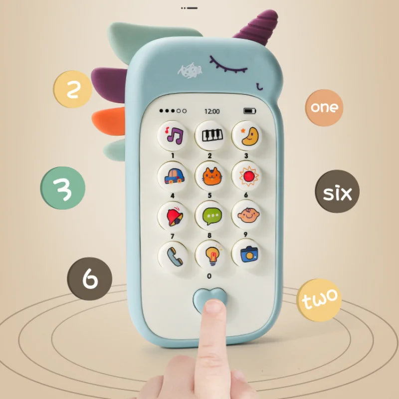 Téléphone Musical Montessori – Jouet d’Éveil & Dentition