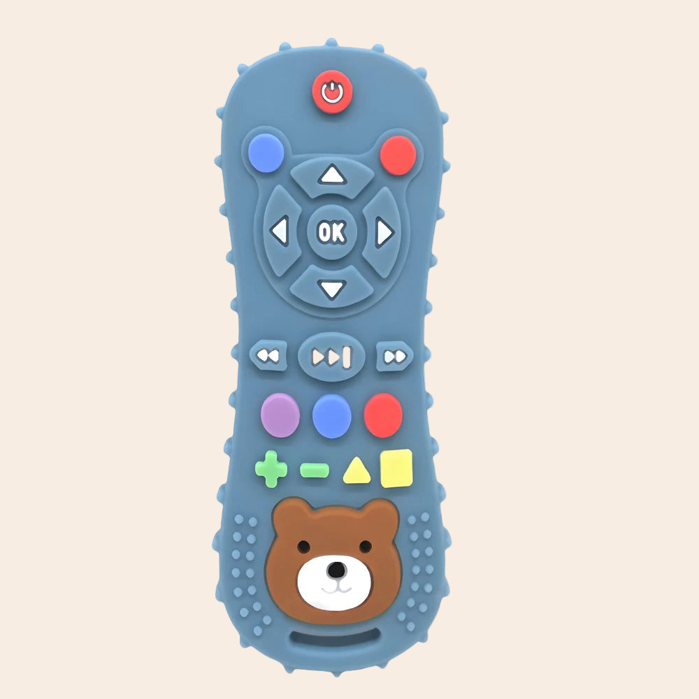 Télécommande de Dentition Bébé – Jouet Mordeur en Silicone