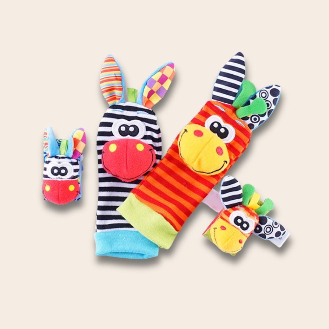 Hochet d’Éveil pour Bébé – Bracelet ou Chaussettes d’Animation